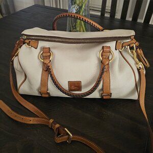 Dooney Large Florentine Satchel Off White